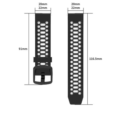 Urheilukellon ranneke Coros PACE 3/APEX 42mm/APEX 2 Pro/APEX Pro, 22mm COROS PACE 3