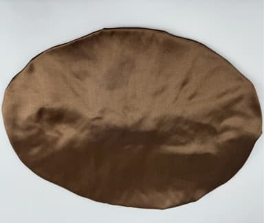 100 % Mulberry Silk Sleep Cap naisille, Pehmeä päähuivi nukkumiseen kahvia L