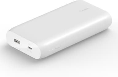 Belkin USB-C Power Bank 20K -varavirtalähde, 20 000 mAh, valkoinen