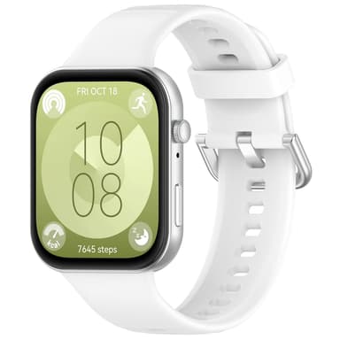 Silikoniranneke Huawei Watch Fit 3:lle Valkoinen