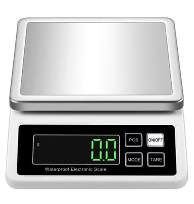 Elektroninen digitaalinen vaaka Valkoinen 10kg/0,1g