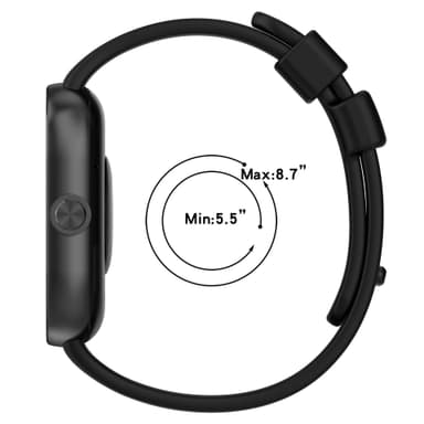 Silikoninen rannekoru Redmi Watch 4:lle Musta