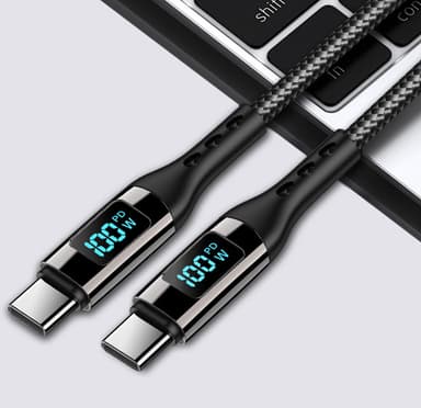 USB-C PD -pikalatauskaapeli 100 W Musta 3 m