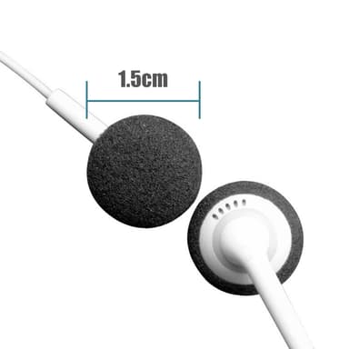 Korvapehmusteet in-ear kuulokkeille 5 paria Valkoinen