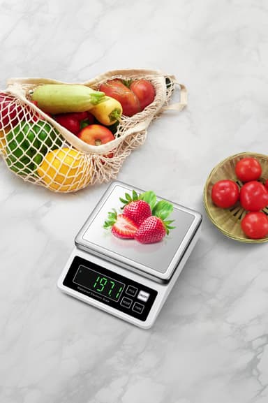Elektroninen digitaalinen vaaka Valkoinen 10kg/0,1g