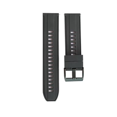 Silikoniranneke Huawei Watch GT2E/GT2:lle 46 mm/GT 46 mm Musta