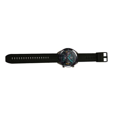 Silikoniranneke Huawei Watch GT2E/GT2:lle 46 mm/GT 46 mm Musta