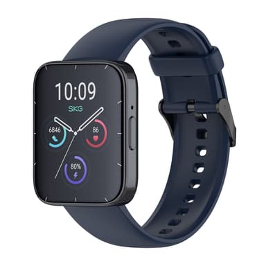 SKG V9 Pro, Amazfit Bip5 Unity nestesilikoninen kellohihna Tummansininen