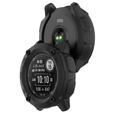 Armor suojakotelo Garmin Instinct 2X:lle Musta