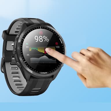 Kaareva 3D-komposiittipehmeä näytönsuoja Garmin Forerunner 965:lle Läpinäkyvä