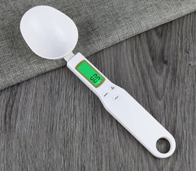 Digitaalinen lusikkavaaka 500 g / 0,1 g Valkoinen