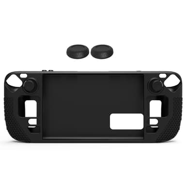 Silikoni Soft Shell liukumaton suojakuori Steam Deck OLED:lle Musta