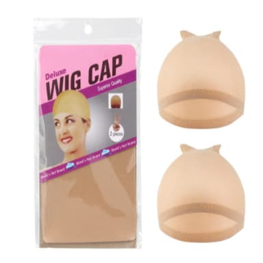 4 Pack Wig Grip Cap, hengittävä nailon peruukkihattu naisille Beige