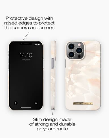 Printed Case MagSafe 12 Pro Max / 13 Pro Max Rose Pearl Marble