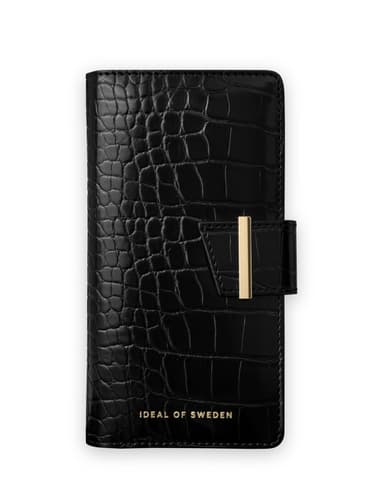 Cora Phone Wallet iPhone 13 Mini Jet Black Croco