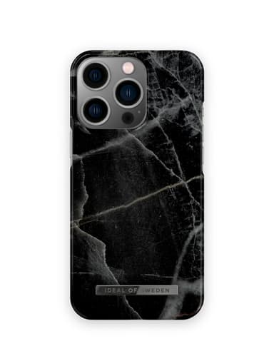 Printed Case MagSafe 13 Pro Black Thunder Marble