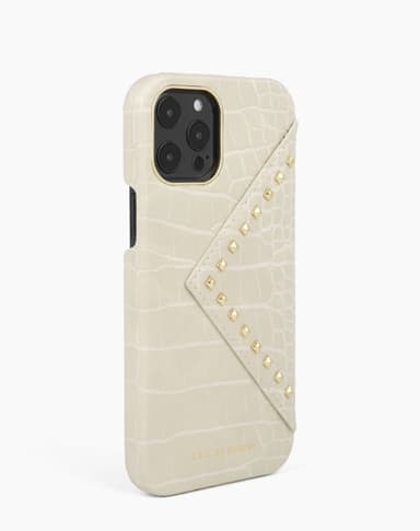 Statement Case iPhone 12 Pro Max Beatstuds Cream Croco