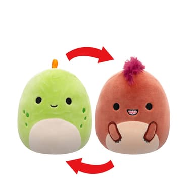 Squishmallows P20 Flip A Mallows - Seanster Velociraptor/Kelly Stegosaurus (Seanster Velociraptor/Kelly Stegosaurus)