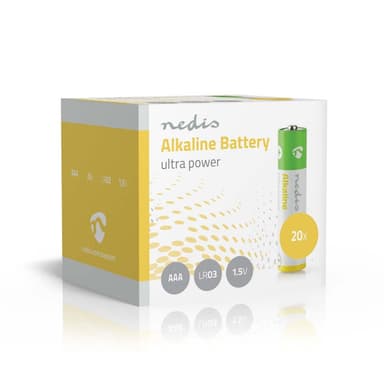 Nedis Alkaliparisto AAA | 1.5 V DC | 20 Kpl pakkaus
