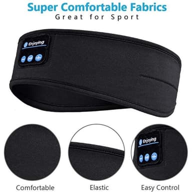 Bluetooth Sports Headband Sleep Headphones Music Eye Mask