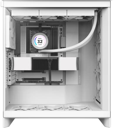 NZXT H7 Flow (2024) keskitorninen PC-kotelo (valkoinen)