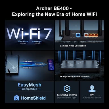 TP-Link BE400 WF7/BE6500 reititin