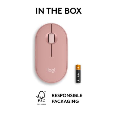 Logitech Pebble Mouse 2 M350s langaton hiiri (roosa)