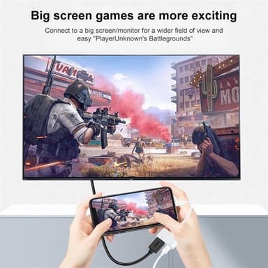 USB-C HDMI:ksi + USB-C korkean resoluution sovitin