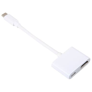 USB-C HDMI:ksi + USB-C korkean resoluution sovitin