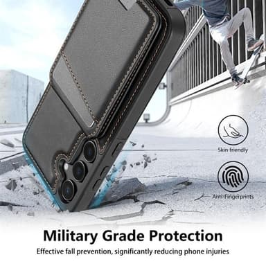 Kortinpidike ja jalusta magnet - Samsung Galaxy S24 FE - Svart kanssa - Svart