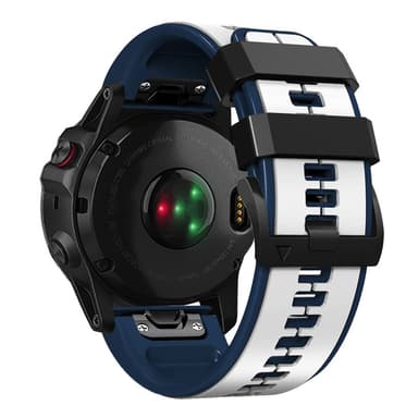 26mm pehmeät silikonikellon hihnat Garmin Fenix 6X/Fenix7X/7X pro, COROS Valkoinen