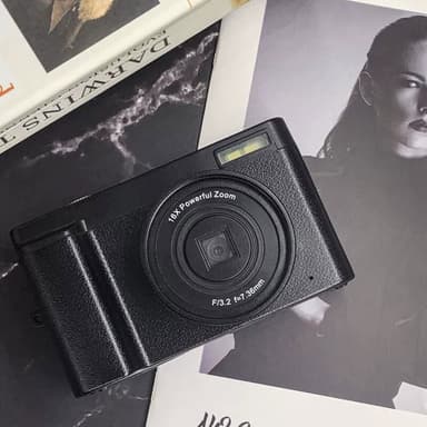 Digikamera 4K 48MP 3,0 tuumaa IPS kiinteä tarkennus Musta