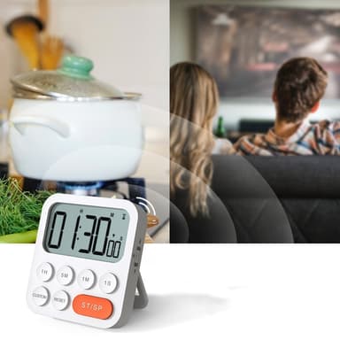 Digitaalinen keittiöajastin herätyskellolla