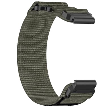 22 mm kellon ranneke Garmin Quatix 7 Pro/FeniX/Fenix‐6/Fenix‐5 Size M Nylon Harmaa