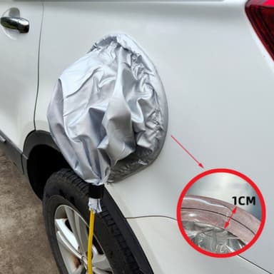 Magneettinen vedenpitävä suoja sähköautojen latauspistorasioihin Hopea