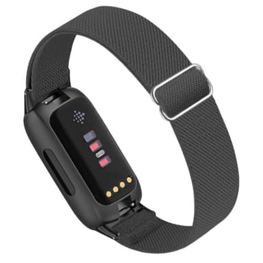 Fitbit Inspire 3 Nylon ranneke Tummanharmaa