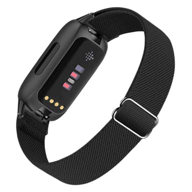 Fitbit Inspire 3 Nylon ranneke Musta