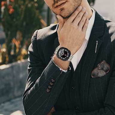 Ruostumattomasta teräksestä valmistettu ranneke Samsung Galaxy Watch 7 Ultra 47MM:lle Sliver + kulta