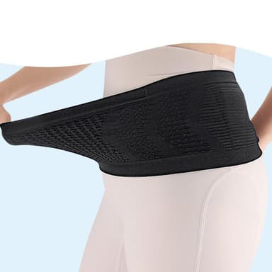 Running Fanny Pack piilotettu hengittävä neulottu vyölaukku Musta L