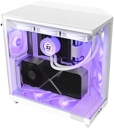 NZXT H6 Flow RGB 2024 PC-kotelo (valkoinen)