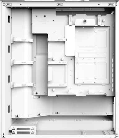 NZXT H7 Flow (2024) keskitorninen PC-kotelo (valkoinen)