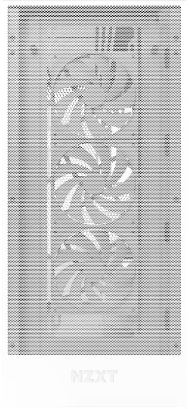 NZXT H7 Flow (2024) keskitorninen PC-kotelo (valkoinen)