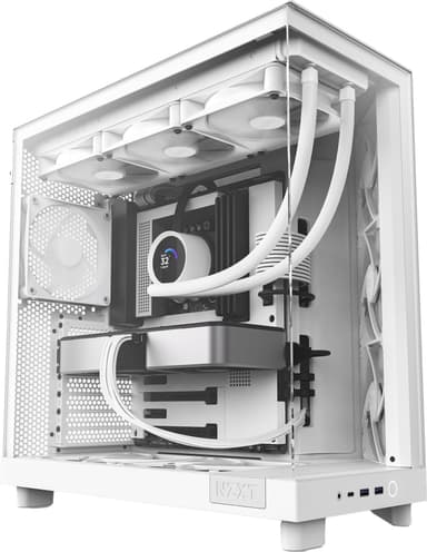 NZXT H6 Flow 2024 PC-kotelo (valkoinen)