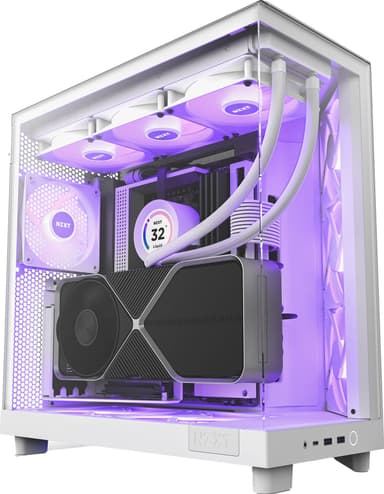 NZXT H6 Flow RGB 2024 PC-kotelo (valkoinen)