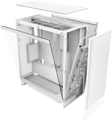 NZXT H7 Flow (2024) keskitorninen PC-kotelo (valkoinen)