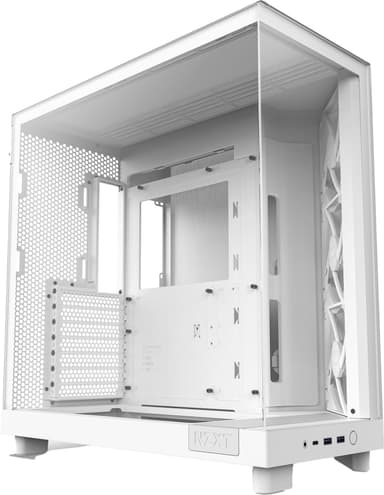 NZXT H6 Flow RGB 2024 PC-kotelo (valkoinen)