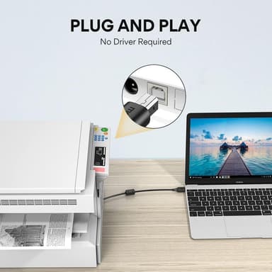 NÖRDIC USB2.0 A-uros-B-uroskaapeli 3m