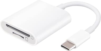 NÖRDIC USB-C-kortinlukija 2-paikkainen SD, MicroSD UHS-I