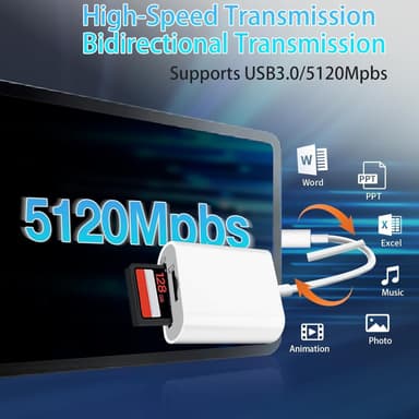 NÖRDIC USB-C-kortinlukija 2-paikkainen SD, MicroSD UHS-I