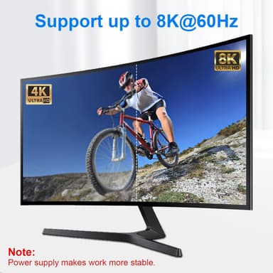 NÖRDIC USB-C 2-1-kytkin ja 1-2-jakaja, 8K/60Hz 4K/144Hz 100WPD 10Gbps data+video+PD